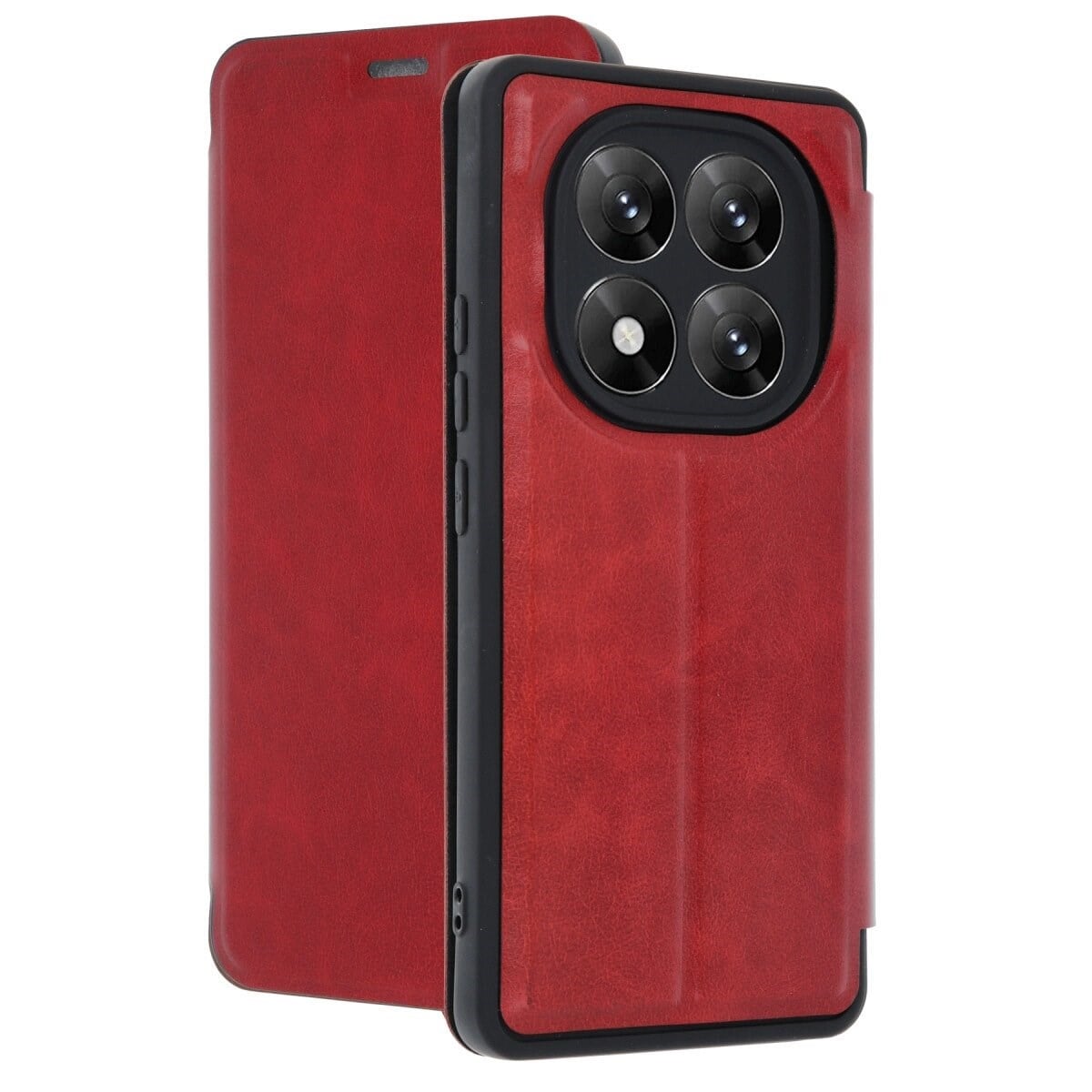 Xiaomi Redmi Note 14 Pro 5g Kılıf Flip Cover - Kırmızı