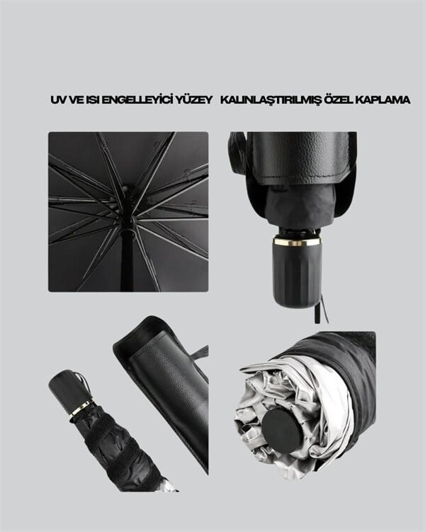 Yüksek Kaliteli Cam Elyaf İskeletli Araba Şemsiyesi – Tüm Araçlara Uygun