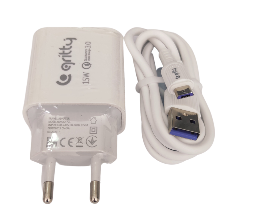 GRİTTY MİCRO ŞARJ CİHAZI 15 W POWER CHARGER