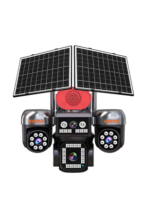 AVENIR 12MP AV-S446 4 Kameralı 3PTZ 4G SOLAR Kamera