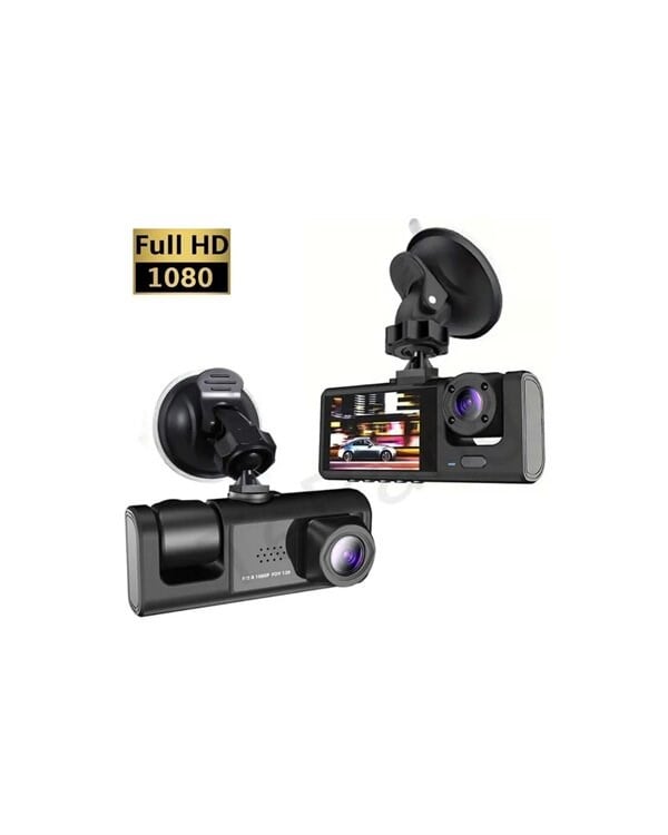 1. 3 Kameralı Full HD Araç Kamerası – Ön, İç ve Arka Görüş ile %100 Kapsama