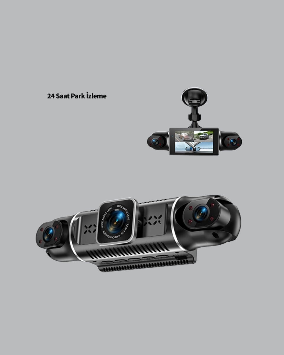 1080P 4 Kanallı Araç Kamerası GPS + WiFi + G Sensör Destekli