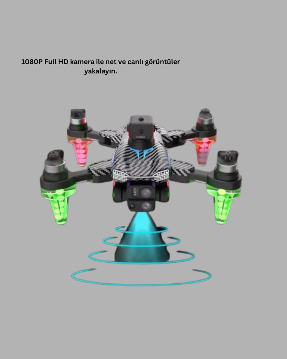 1080P Kameralı Drone Katlanabilir Tasarım Kolay Kullanım