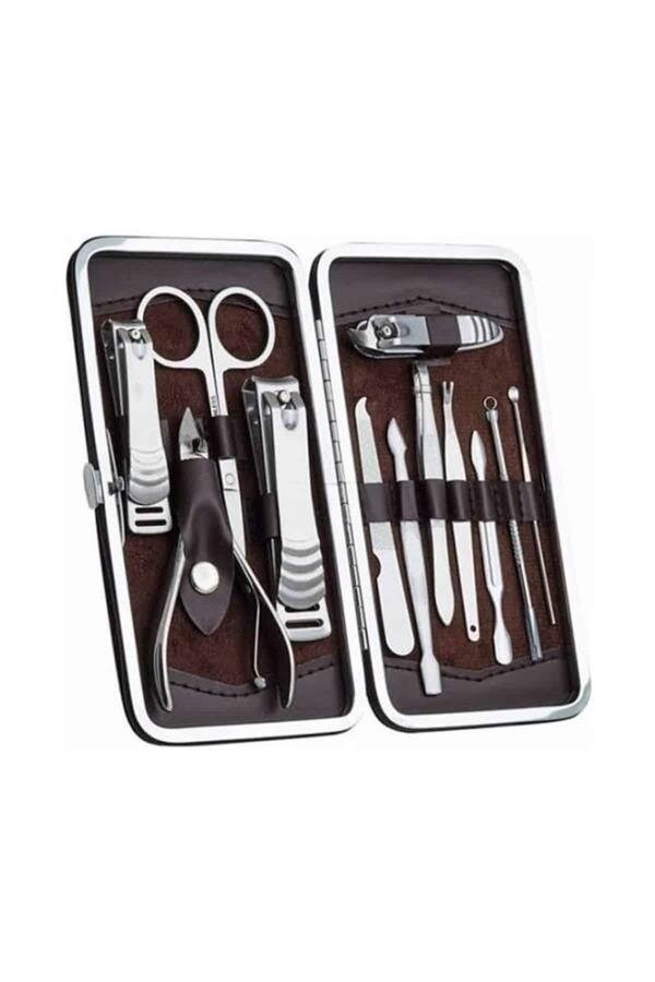 12 Parça El Ayak Temizleme Pense Kir Temizleme Aparatı Kaş Cımbızı