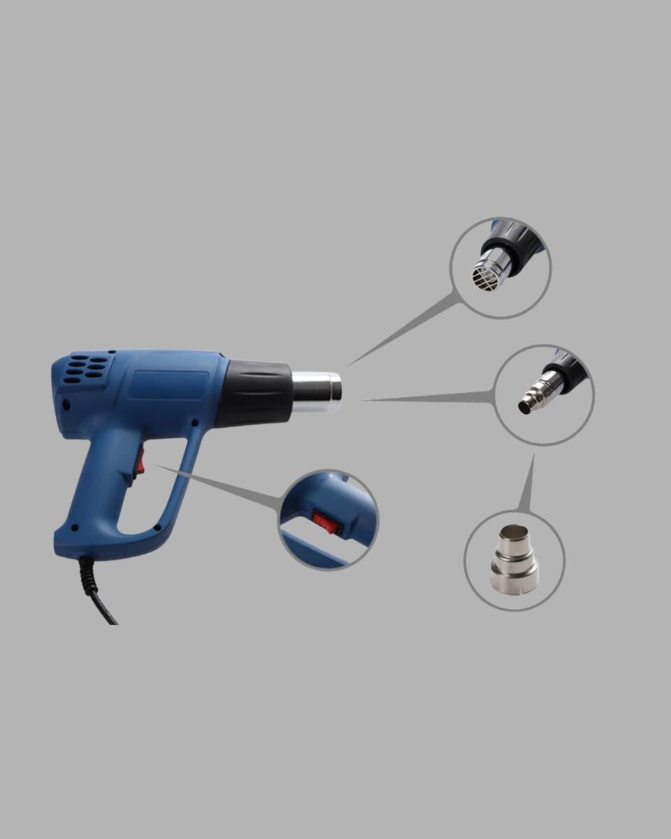 2000W Profesyonel 2 Kademeli Isı Tabancası Sıcak Hava Üfleme