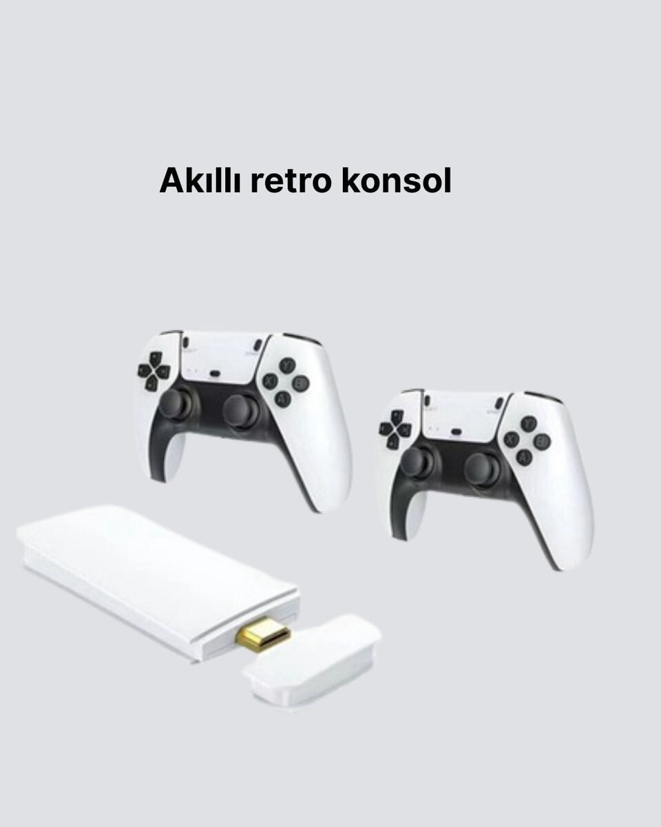 3D ve 4K Görüntü Kaliteli Çok Oyunculu Retro Oyun Konsolu