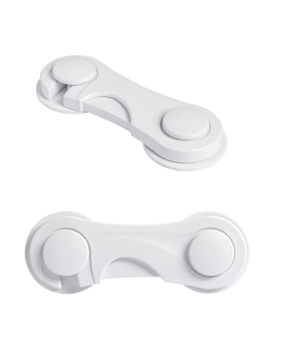 4 Adet Bebek Güvenlik Dolap Kilidi Çift Taraflı Bantlı Kolay Montajlı Emniyet Seti