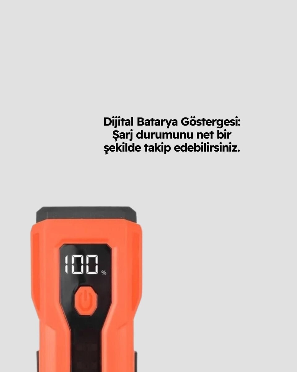 5000 mAh Bataryalı Bisiklet Farı COB Çakar Çok Fonksiyonlu