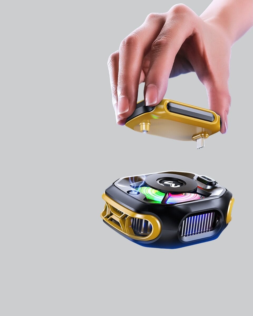 7 Kanatlı Vortex Fanlı Akıllı Telefon Soğutma Aparatı