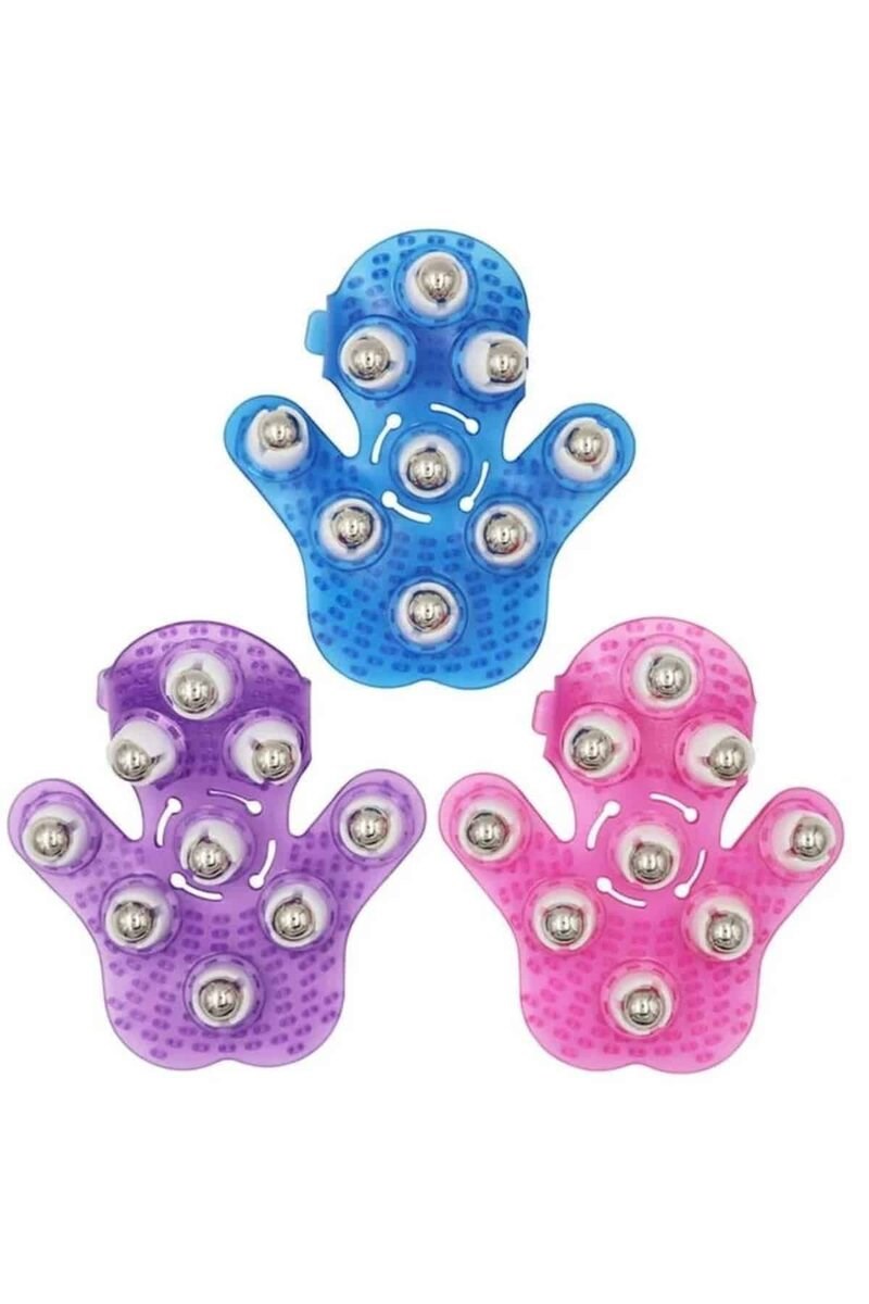 9 Bilyeli Masaj Eldiveni Giyilebilir Plastik Vücut Sıkılaştırıcı