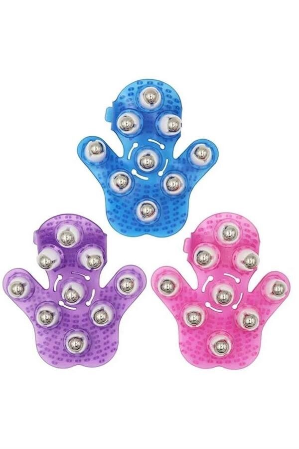 9 Bilyeli Masaj Eldiveni Giyilebilir Plastik Vücut Sıkılaştırıcı