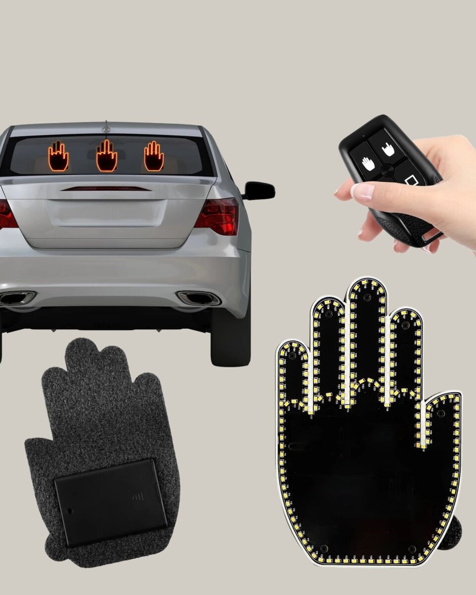 A Kalite Uzaktan Kumandalı LED Park Uyarı Işığı El Figürlü Model