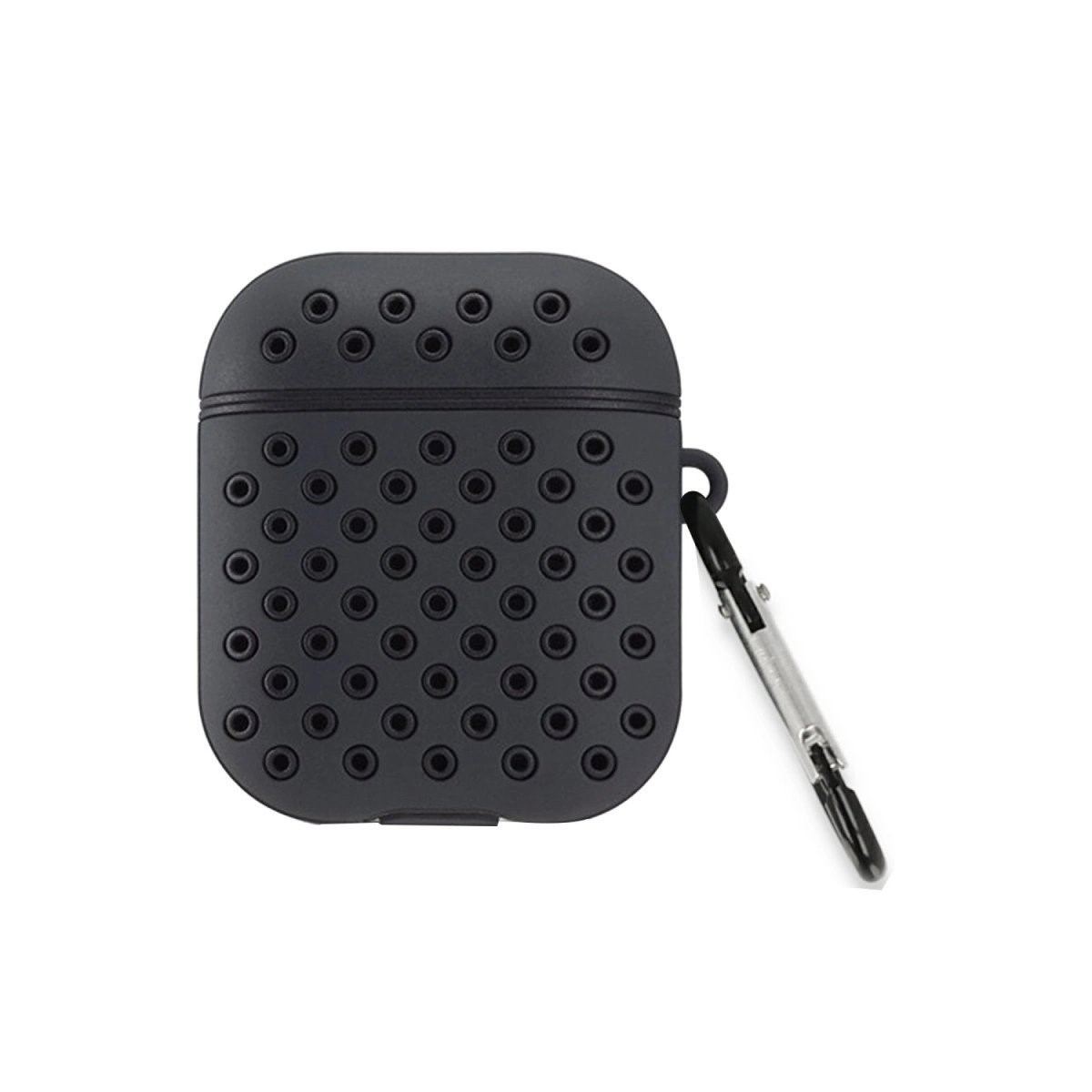 Airpods 2 (2.nesil) Spor Delikli Kılıf - Siyah-siyah