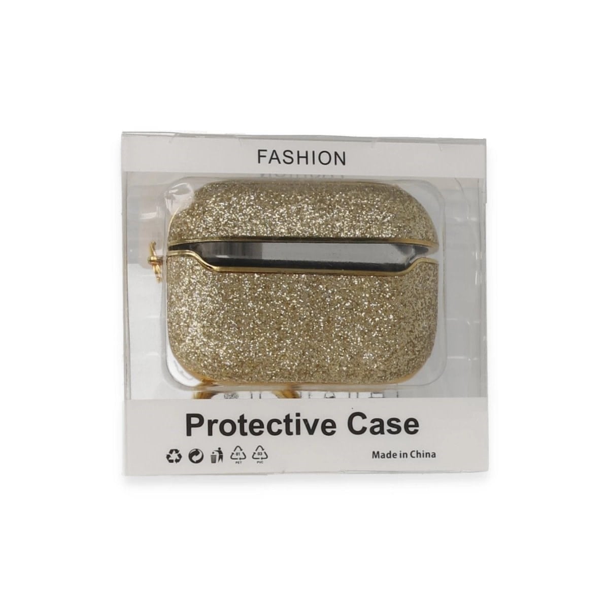 Airpods 3 (3.nesil) Spell Simli Kılıf - Gold