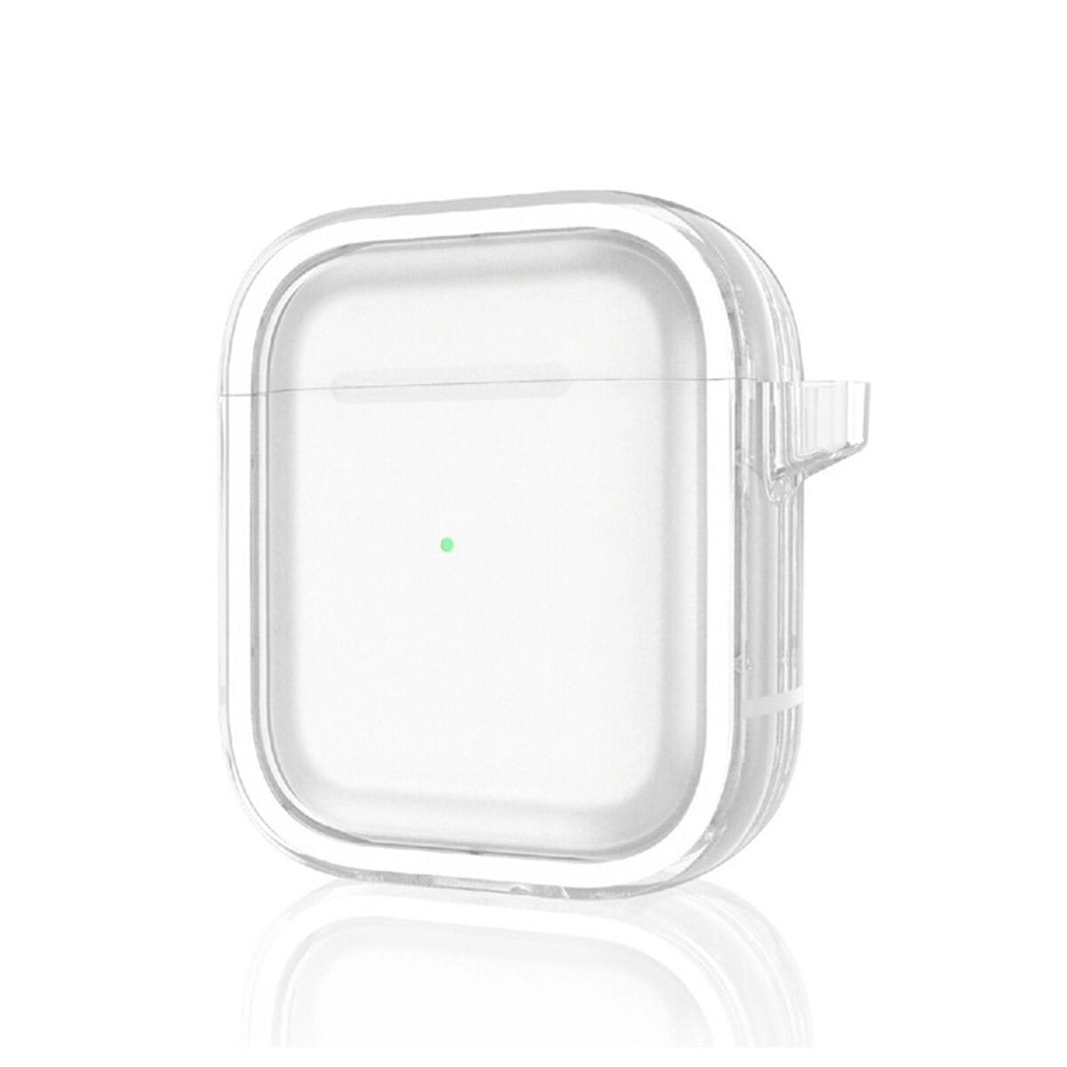 Airpods 4 (4.nesil) Shiny Şeffaf Kılıf - Beyaz