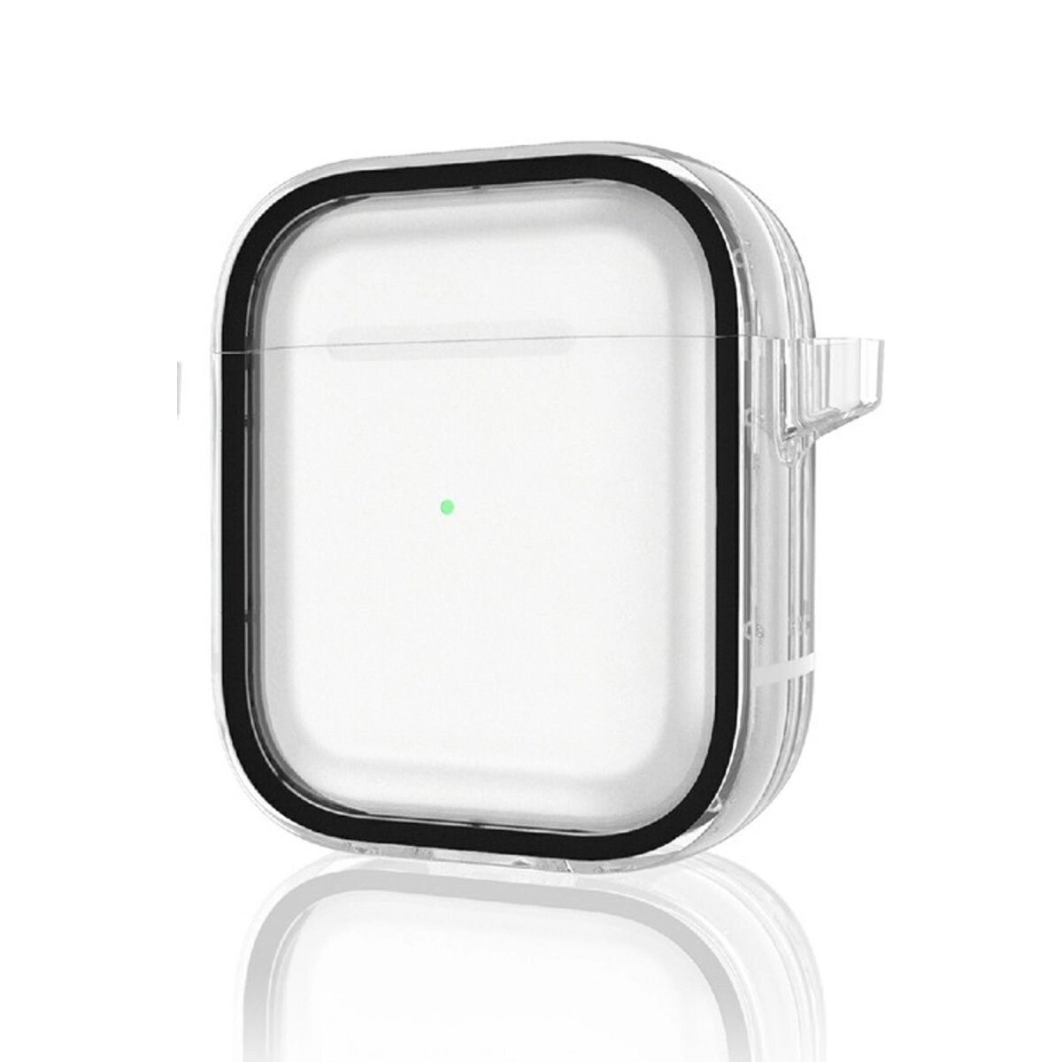 Airpods 4 (4.nesil) Shiny Şeffaf Kılıf - Siyah