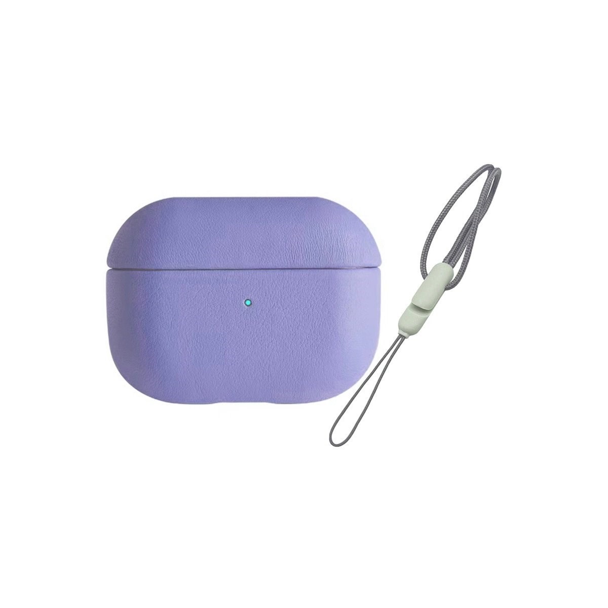 Airpods Pro 2 (2.nesil) 405 Deri Kılıf - Lila