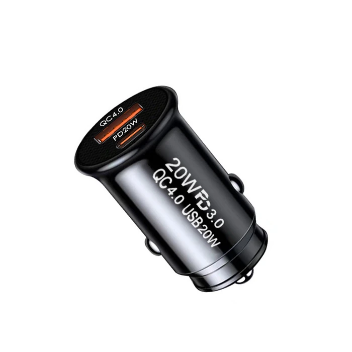 ALLY 20W USB Ve Type-c Çıkışlı Araç İçi Çakmaklık Hızlı Şarj Başlığı-(1903)