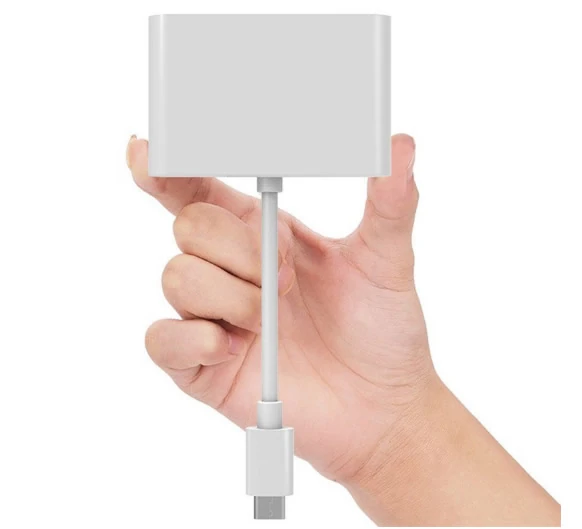 ALLY 4k Type C Hdmi Görüntü Aktarıcı 3 İn1 Şarj Usb Çıkışlı Kablo-(1903)