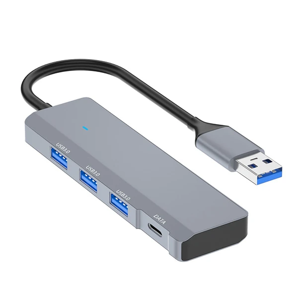 Ally ADS-309A 4in1 USB to USB + Type-C Hub Adaptör Çevirici Dönüştürücü Çoğaltıcı-(1903)