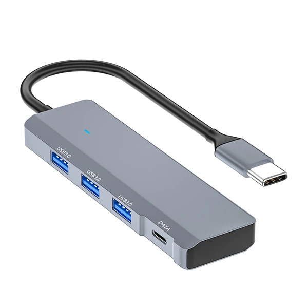 Ally ADS-309C 4in1 Type-C to USB + Type-C Hub Adaptör Çevirici Dönüştürücü Çoğaltıcı-(1903)