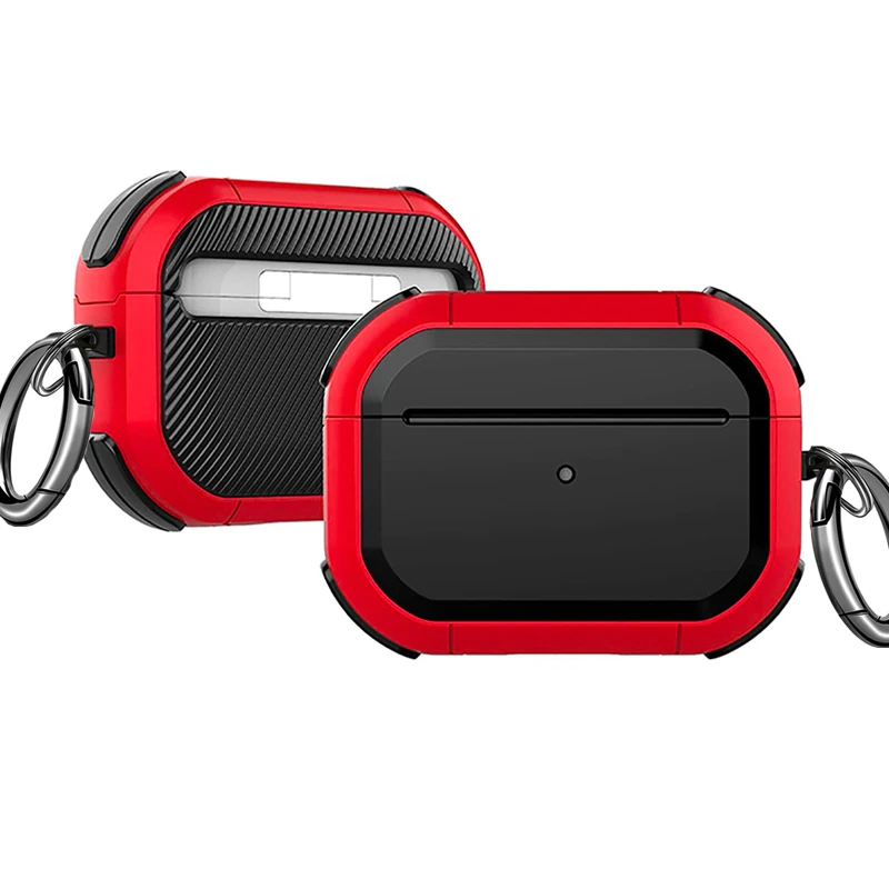 ALLY AirPods Pro Anti-Drop Kancalı Darbe Emici Kulaklık Kılıfı-(1903)