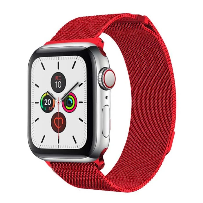 Ally Apple Watch 7-8 45mm 6-5-4 44mm Kayış Kordon Metal Milano Loop 3-2-1 42mm-(1903)