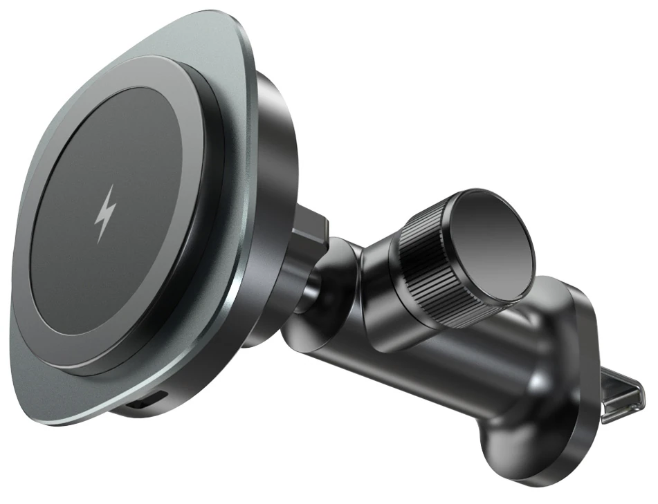 ALLY QI-206 Magsafe Uyumlu Araç Içi 15W Kablosuz Hızlı Şarj Telefon Tutucu-(1903)