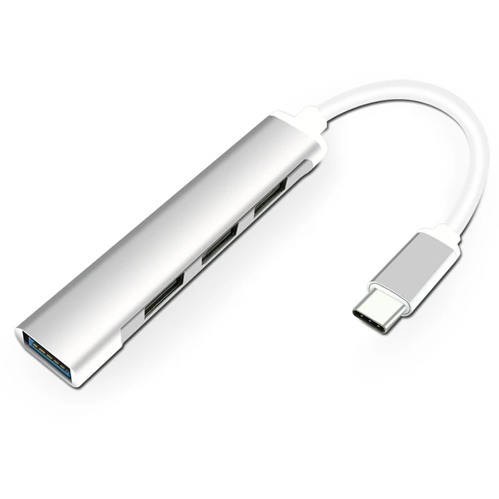 Ally S-803 4in1 Type-C to 4x USB3.0 HUB Çoğaltıcı Çevirici Dönüştürücü Adaptör-(1903)