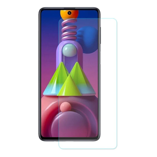 ALLY Sm Galaxy M51 Tempered Kırılmaz Cam Ekran Koruyucu-(1903)