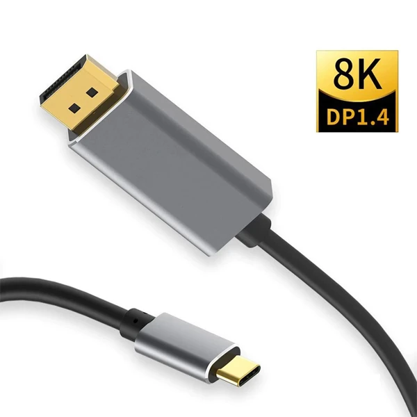 Ally Type-C to Displayport 8K 60Hz Çevirici Görüntü Kablosu 1M - HDTV Projektör-(1903)