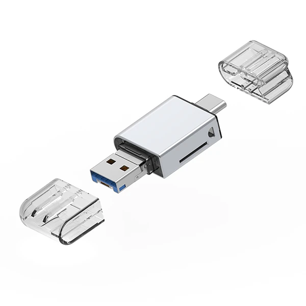 ALLY USB 3.0+Type-c+Lightning Sd Kart Okuyucu - Hızlı Card Reader-(1903)