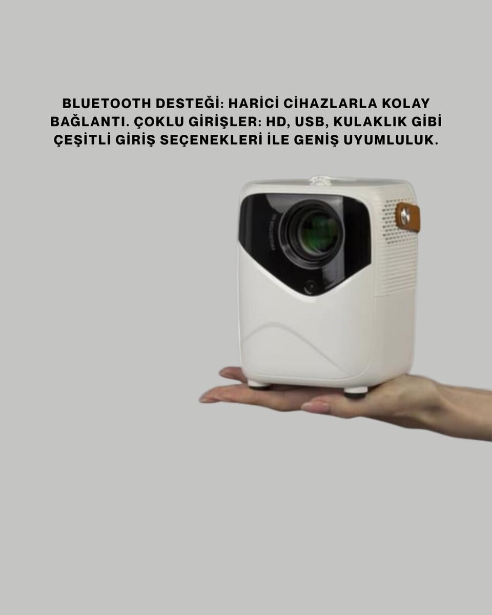 Android Sistemli Mini Projektör – Uygulama Destekli Akıllı Kullanım
