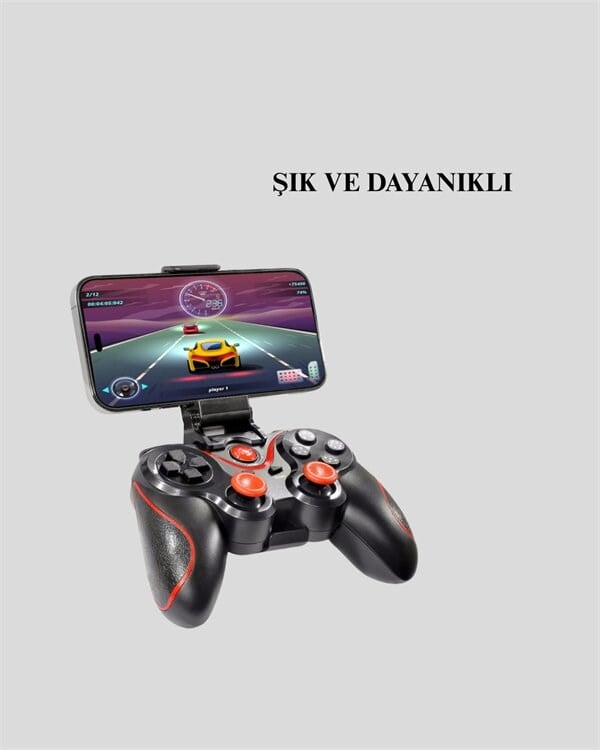 Android Uyumlu Gamepad X3 Game Stick Oyun Kolu Bluetooth Bağlantılı