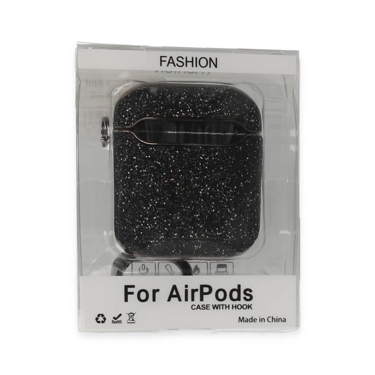 Apple Airpods 2 (2.nesil) Spell Simli Kılıf - Siyah