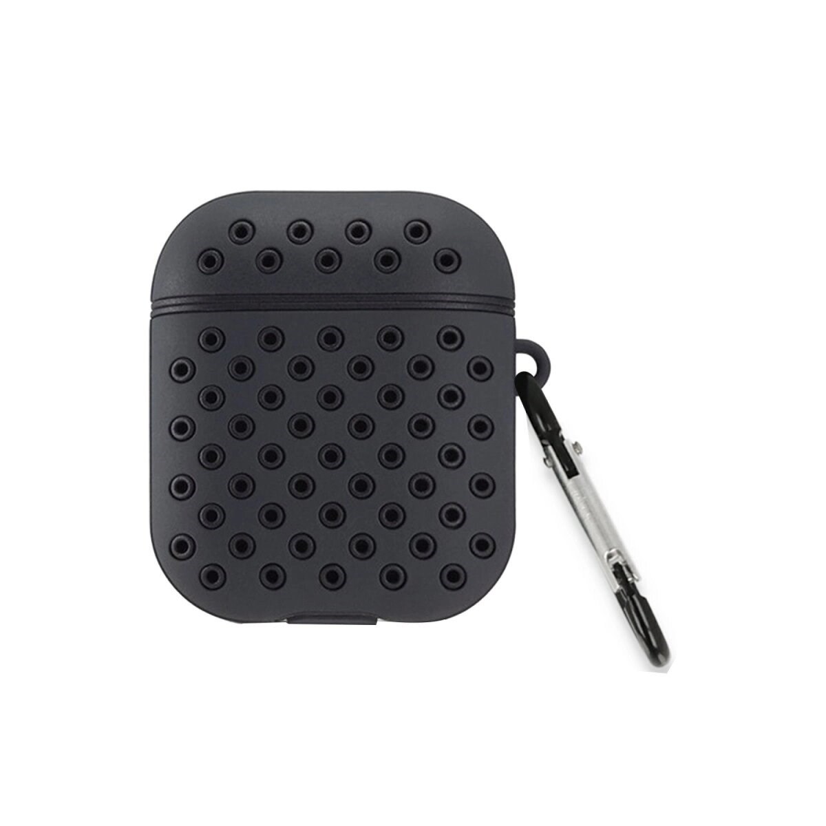 Apple Airpods 3 (3.nesil) Spor Delikli Kılıf - Siyah-siyah