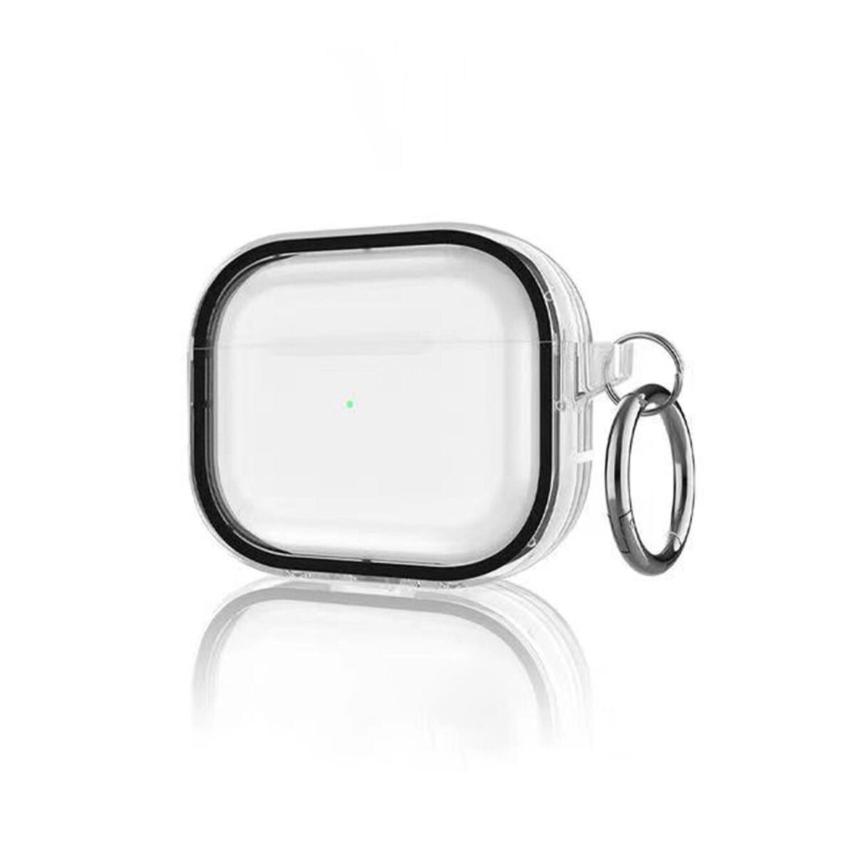 Apple Airpods Pro 2 (2.nesil) Shiny Şeffaf Kılıf - Siyah