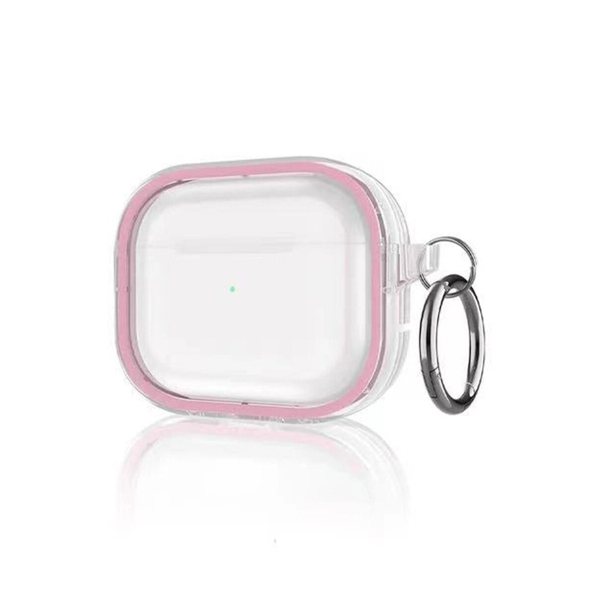 Apple Airpods Pro 2 (2.nesil) Shiny Şeffaf Kılıf - Pembe