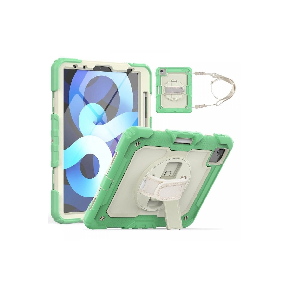 Apple İpad Pro 11 (2020) Kılıf Strap New Tablet Kapak - Yeşil