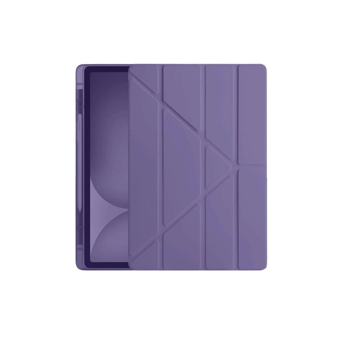 Apple İpad Pro 11 (2024) Kılıf Kalemlikli Hugo Tablet Kılıfı - Mor