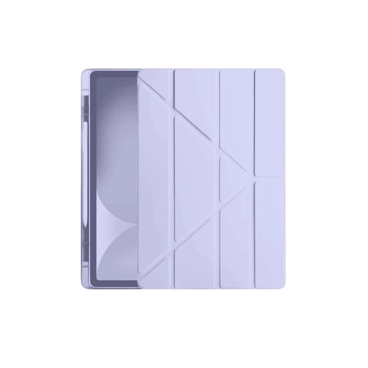 Apple İpad Pro 11 (2024) Kılıf Kalemlikli Hugo Tablet Kılıfı - Lila