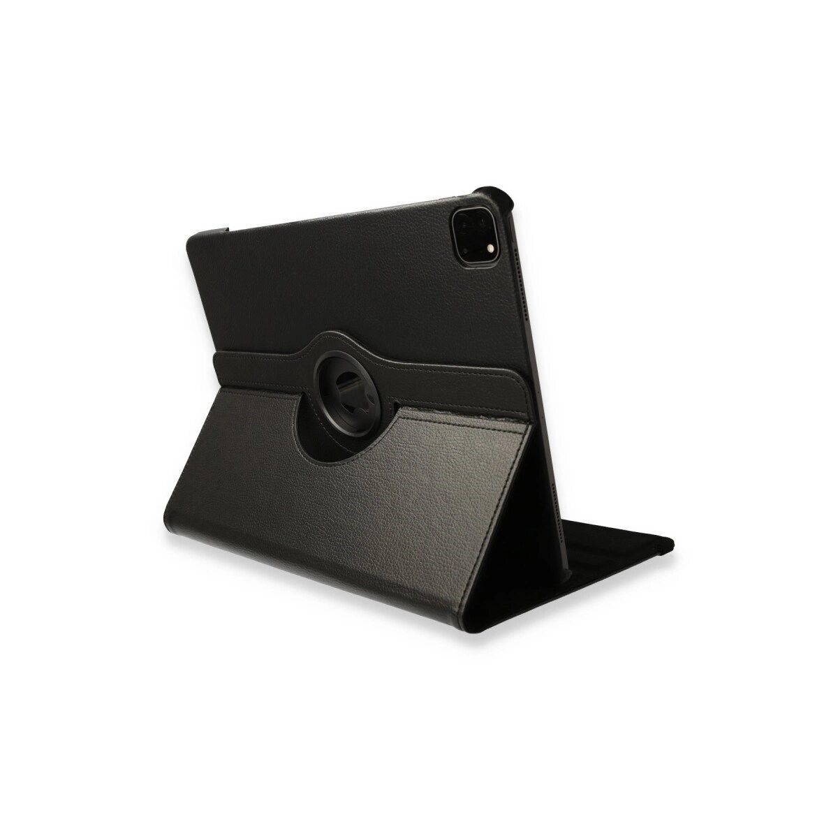 Apple İpad Pro 12.9 (2021) Kılıf 360 Tablet Deri Kılıf - Siyah
