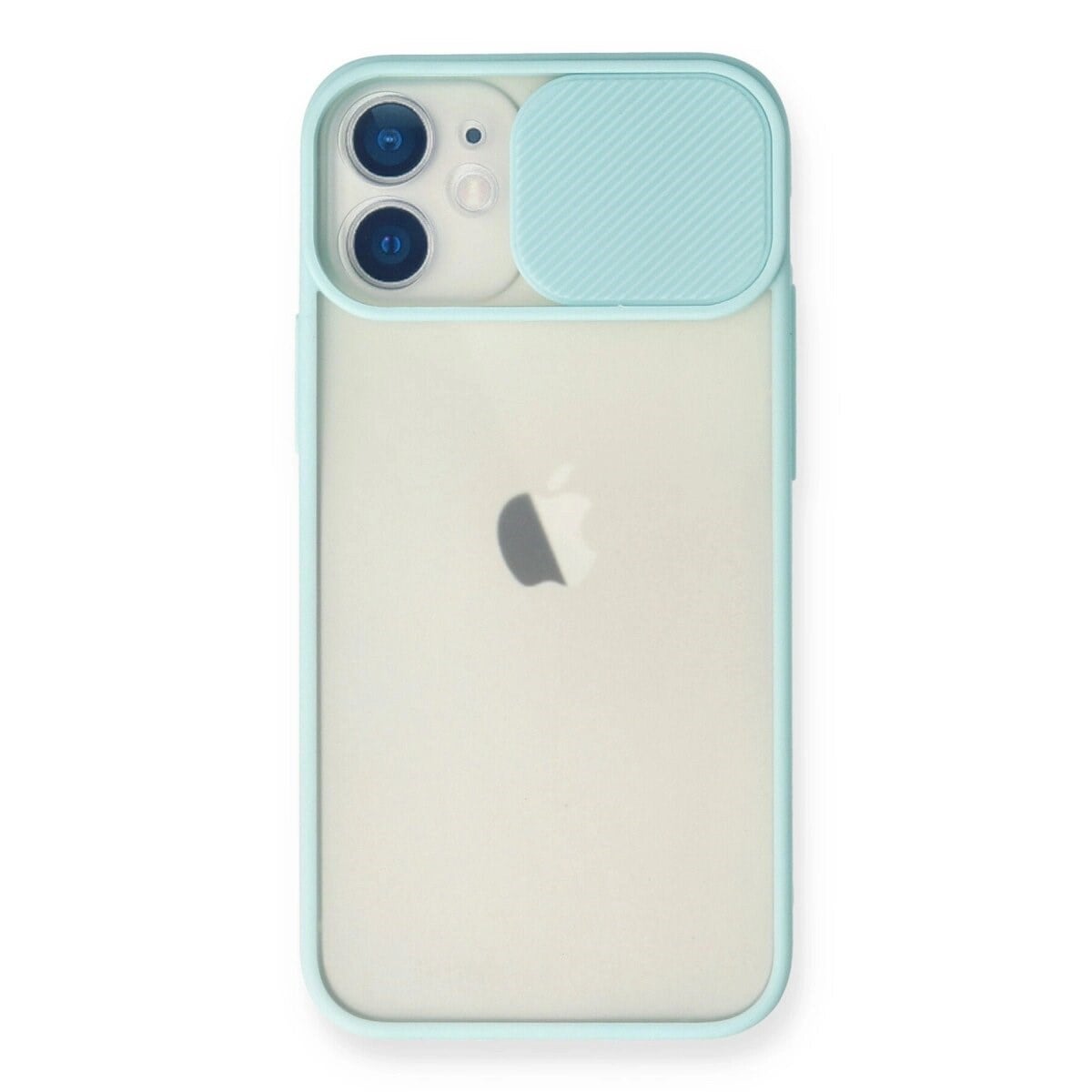 Apple İphone 11 Kılıf Palm Buzlu Kamera Sürgülü Silikon - Turkuaz