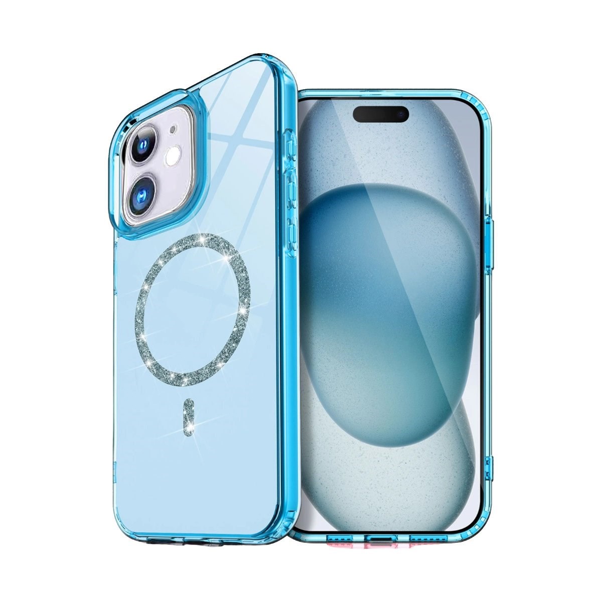 Apple İphone 11 Live Diamond Magsafe Kapak - Mavi