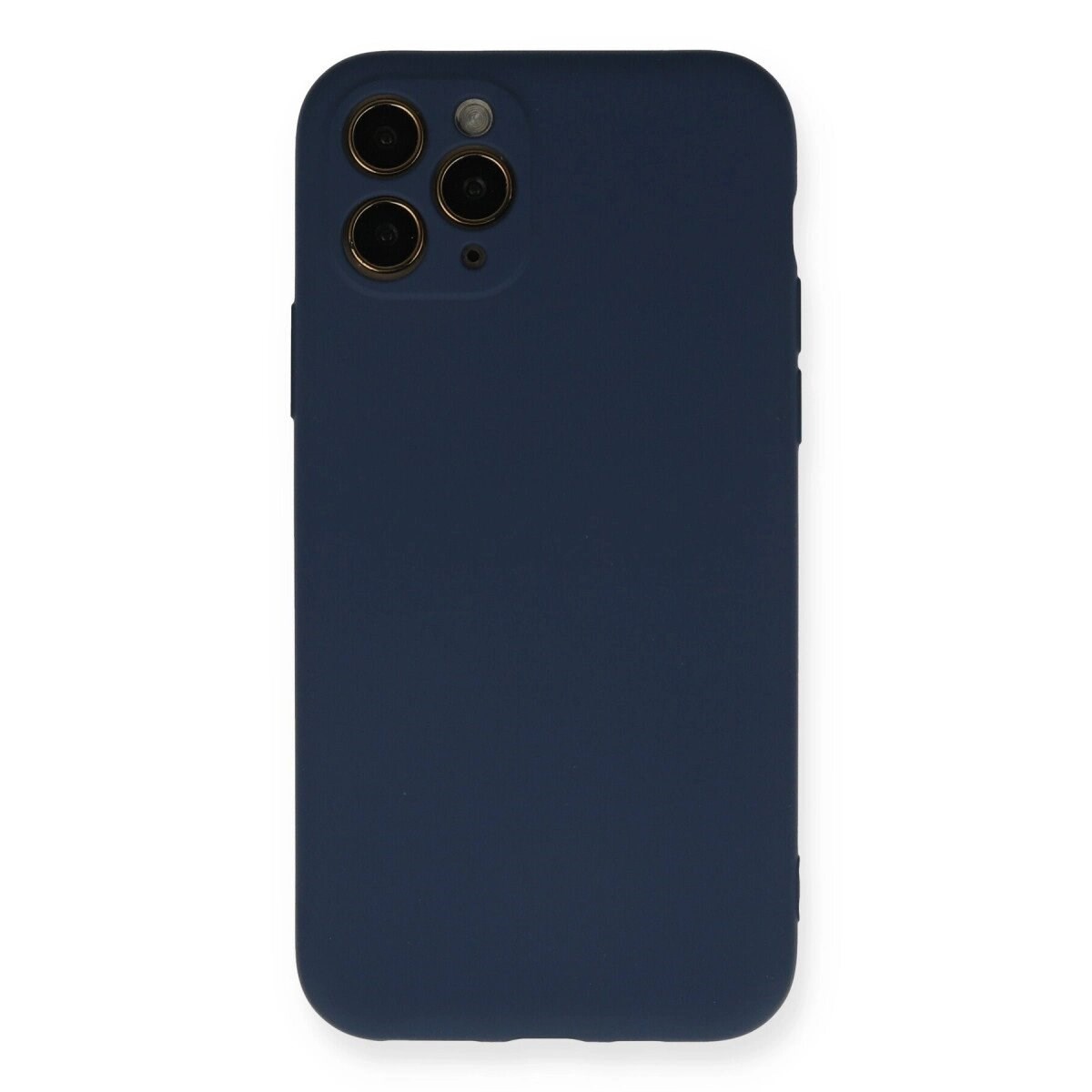 Apple İphone 11 Pro Kılıf Nano İçi Kadife Silikon - Lacivert