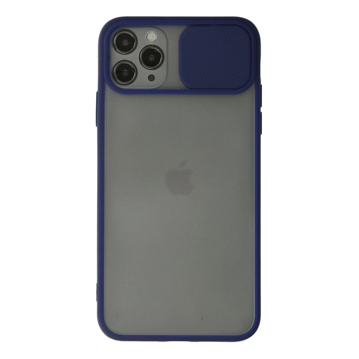 Apple İphone 11 Pro Kılıf Palm Buzlu Kamera Sürgülü Silikon - Lacivert