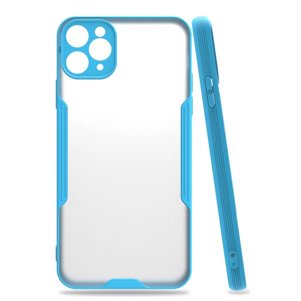 Apple İphone 11 Pro Kılıf Platin Silikon - Mavi