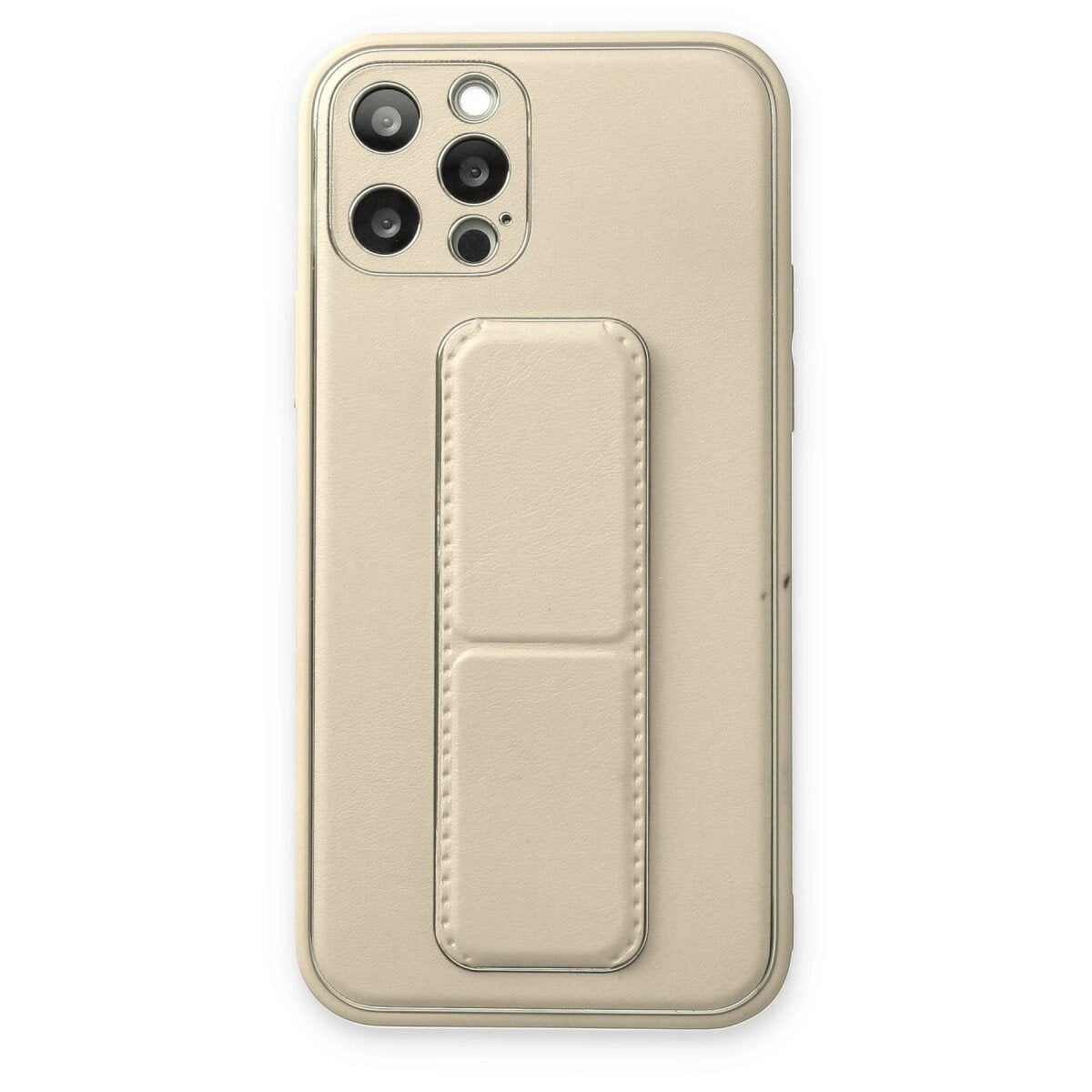Apple İphone 12 Pro Kılıf Coco Deri Standlı Kapak - Beyaz