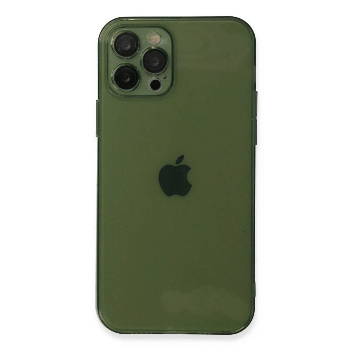 Apple İphone 12 Pro Kılıf Fly Lens Silikon - Yeşil