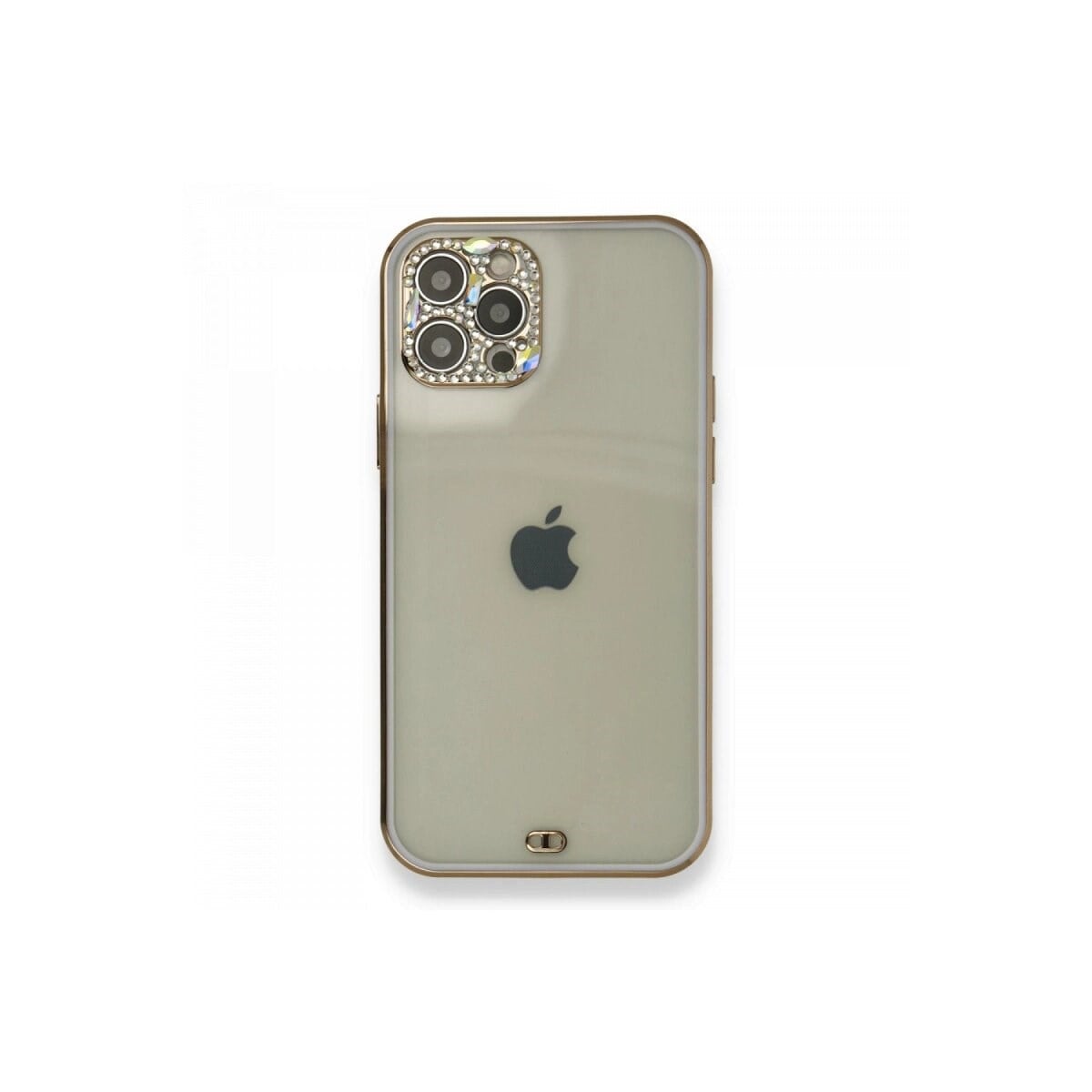 Apple İphone 12 Pro Kılıf Liva Taşlı Silikon - Mor